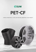 eSun PET-CF Carbon Fibre 3D Print Filament 1.75mm 1kg