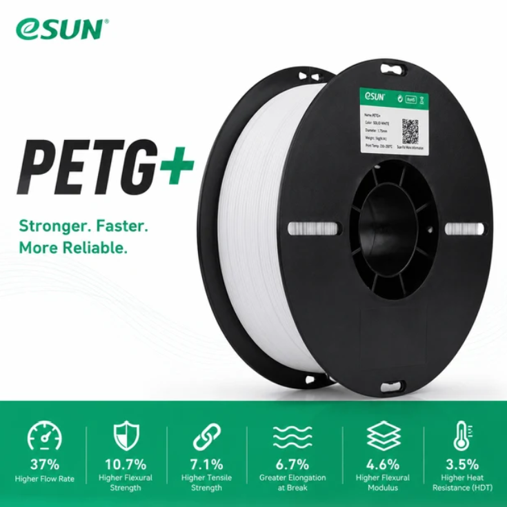 eSUN PETG+ 3D Filament 1.75mm 1kg